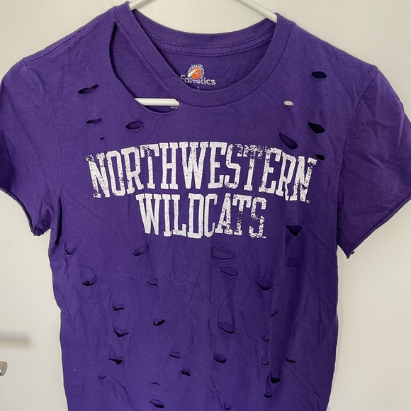 Snipped and Styled Northwestern Wildcats T - Picture 1 of 2